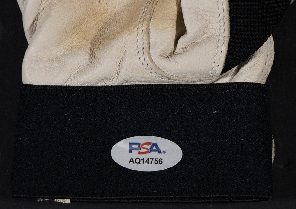 1997 Jeff Bagwell Houston Astros Twice-Signed Game-Used Batting Gloves PSA MEARS
