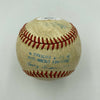 Dale Earnhardt Sr. Signed 1980's Game Used American League Baseball With JSA COA