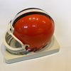 Jim Brown Signed Authentic Riddell Cleveland Browns Mini Helmet JSA COA