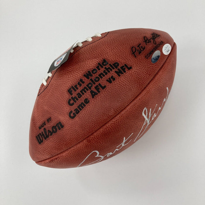 Bart Starr "Super Bowl 1 MVP " Signed Inscribed Wilson NFL Game Football JSA COA