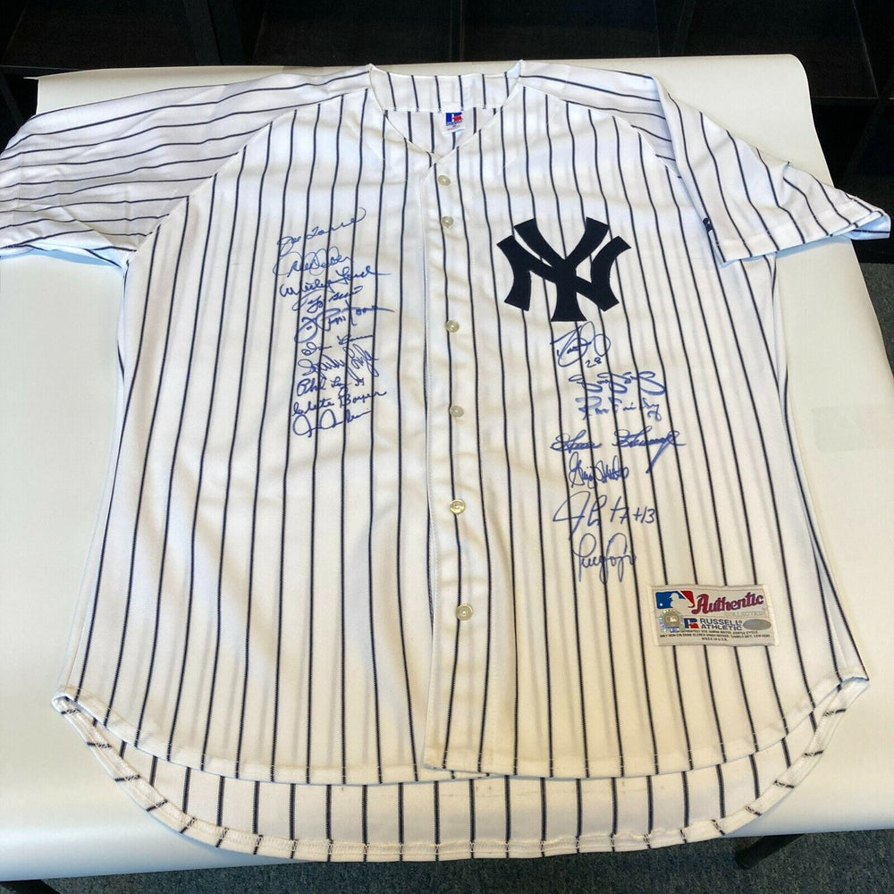 Derek Jeter Yankees Legends Multi Signed New York Yankees Jersey JSA COA Steiner