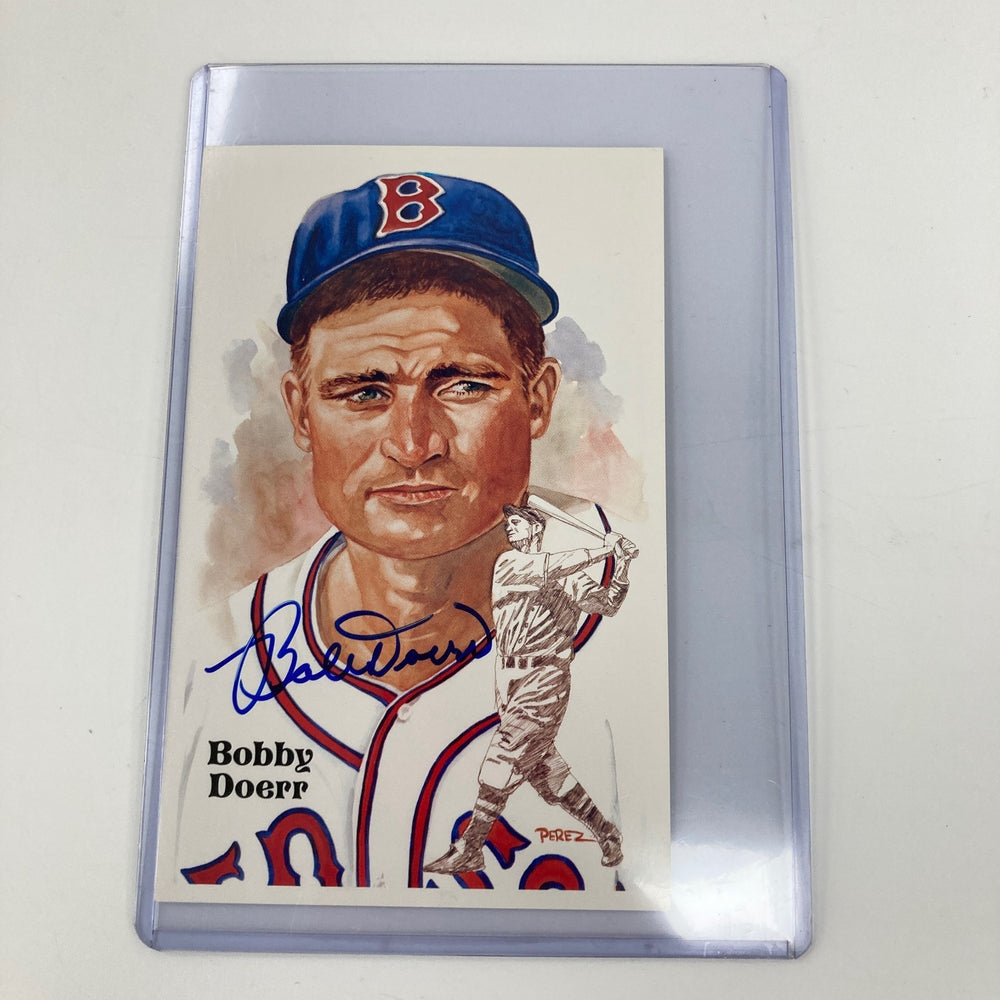 Bobby Doerr Signed Autographed Perez Steele Postcard