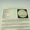 Beautiful Joe Gordon Single Signed Baseball JSA COA Hall Of Fame