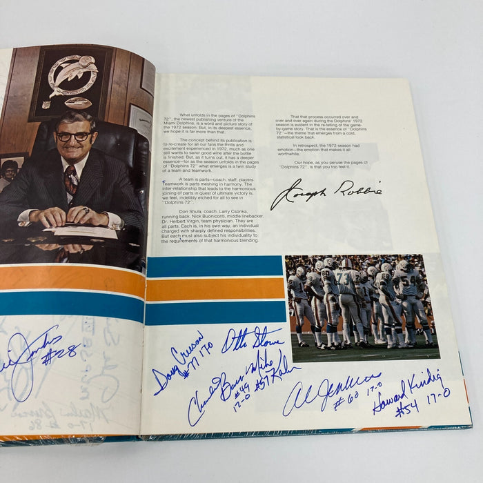 1972 Miami Dolphins Super Bowl Champs Team Signed Book 40+ Sigs JSA COA