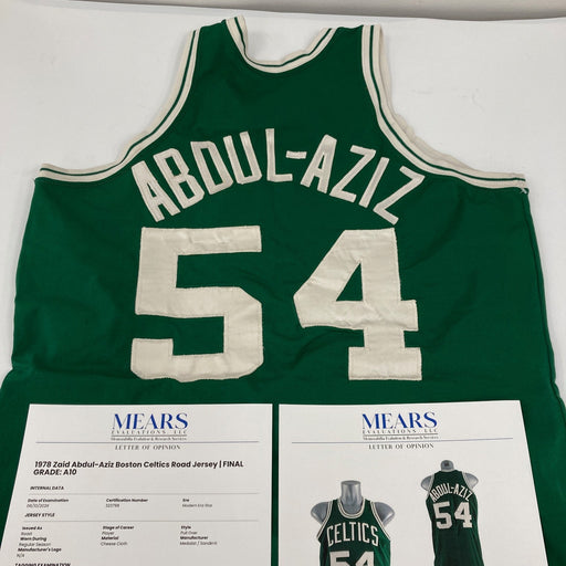 Zaid Abdul Aziz Don Smith Game Used 1978 Boston Celtics Jersey MEARS A10 RARE