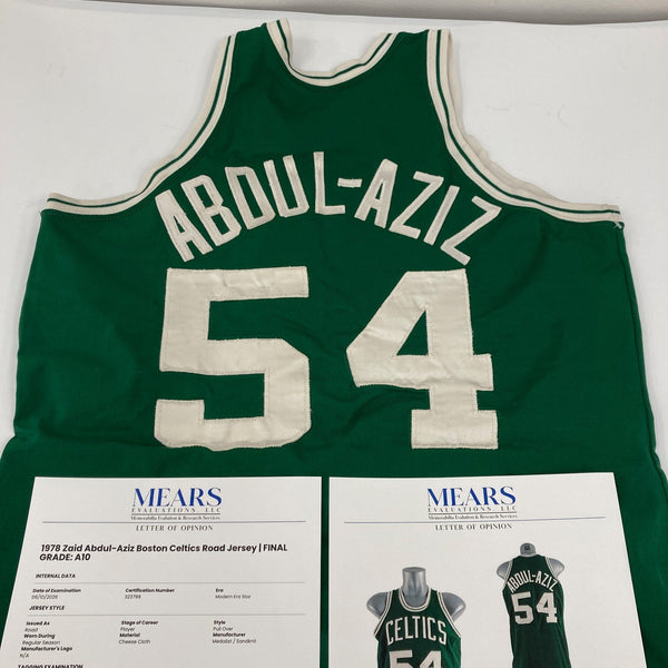 Zaid Abdul Aziz Don Smith Game Used 1978 Boston Celtics Jersey MEARS A10 RARE