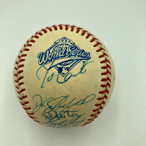 1993 Toronto Blue Jays World Series Champs Team Signed Baseball JSA COA