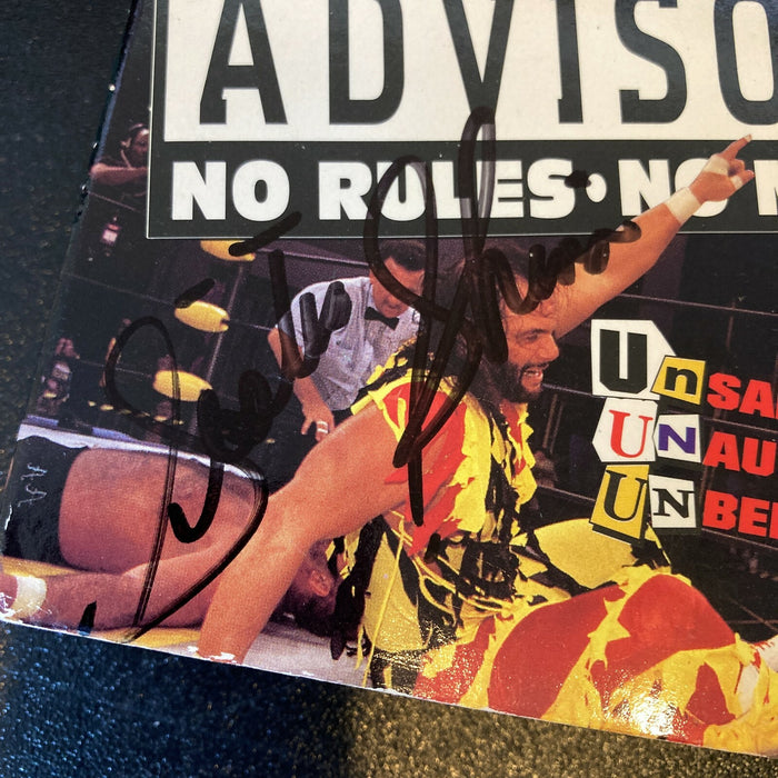 Sherri Martel Brian Knobbs & Goldust Signed Hulk Hogan 1995 WCW VHS Movie JSA