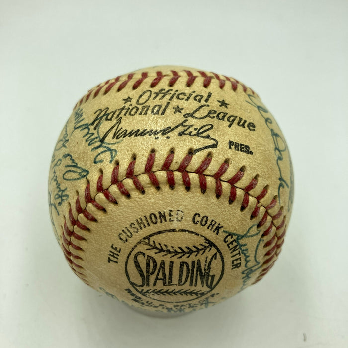 1958 St. Louis Cardinals Team Signed National League Baseball Stan Musial JSA
