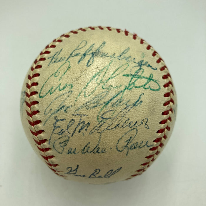1953 All Star Game Team Signed Baseball With Jackie Robinson 25 Sigs Beckett COA