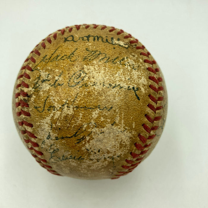1945 Detroit Tigers World Series Champs Team Signed Baseball JSA COA