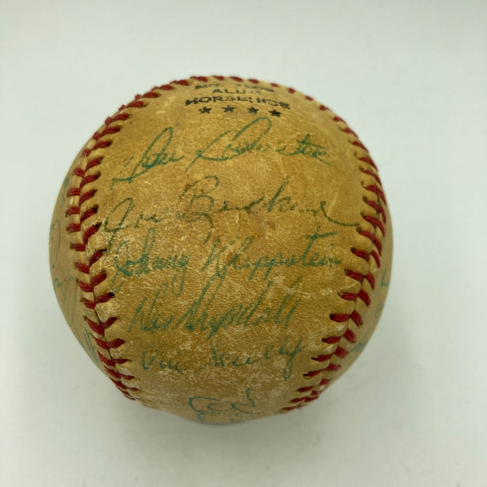 1959 Los Angeles Dodgers World Series Champs Team Signed Baseball Koufax PSA DNA