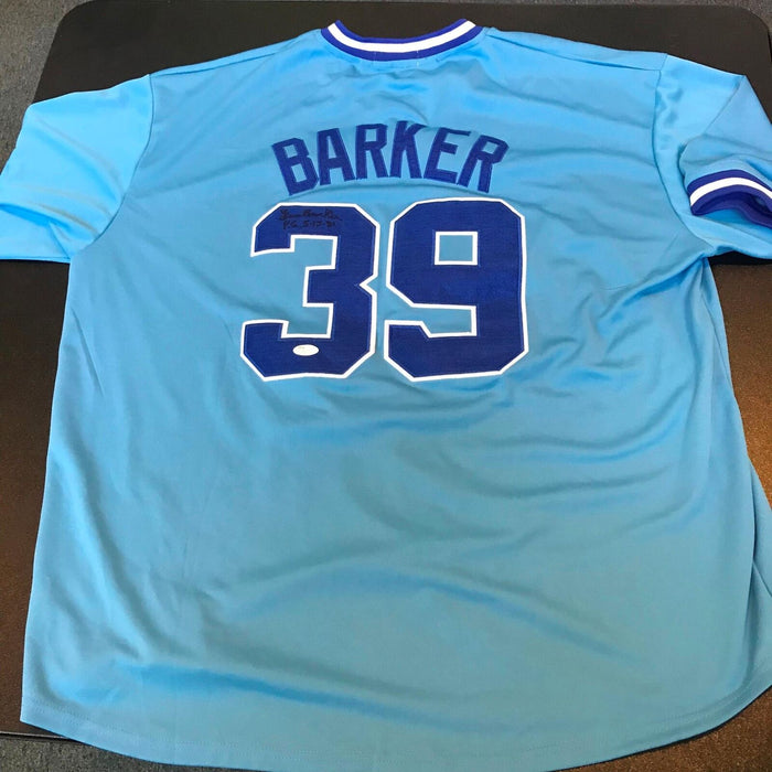 Len Barker Perfect Game 5-15-1981 Signed Authentic Atlanta Braves Jersey JSA COA