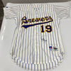 Robin Yount Signed Authentic 1990's Brewers Russell Game Model Jersey JSA COA