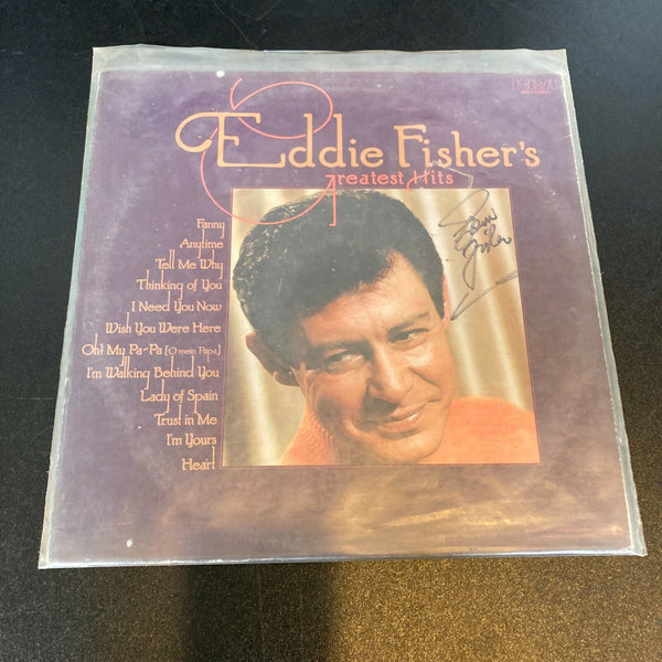 Eddie Fisher Signed Autographed Vintage LP Record