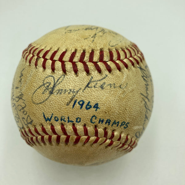 1964 St. Louis Cardinals World Series Champs Team Signed Baseball JSA COA