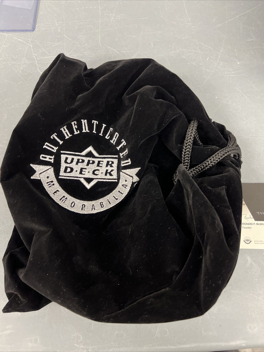 Michael Jordan Signed Leather Head Naismith Basketball Upper Deck UDA COA