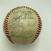 1957 New York Yankees AL Champs Team Signed Baseball Mickey Mantle JSA COA