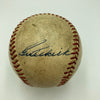 Joe Dimaggio & Toots Shor Signed American League 1950's Game Baseball JSA COA