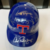 Beautiful Texas Rangers Legends Signed Helmet Nolan Ryan Vladimir Guerrero PSA