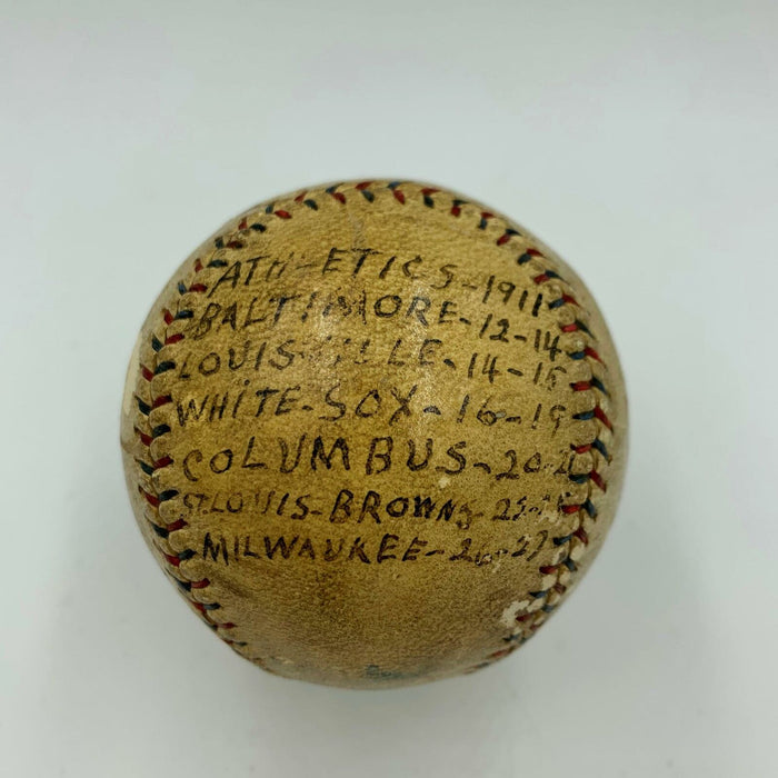 Dave Danforth Signed Heavily Inscribed 1920's Baseball 1919 Black Sox PSA DNA