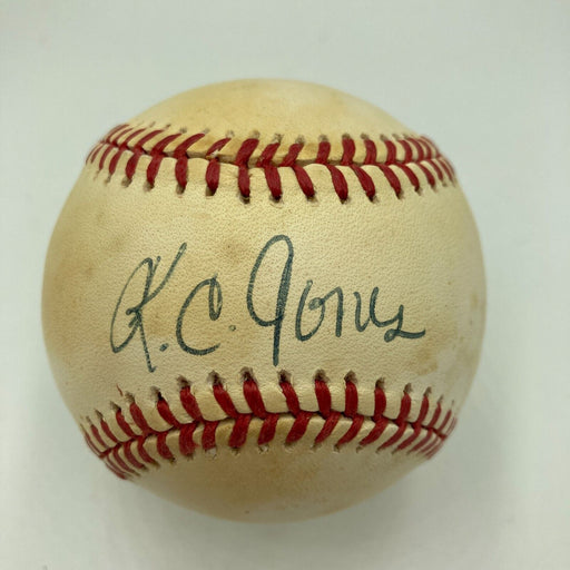 K.C. Jones Signed American League Baseball Boston Celtics HOF JSA COA