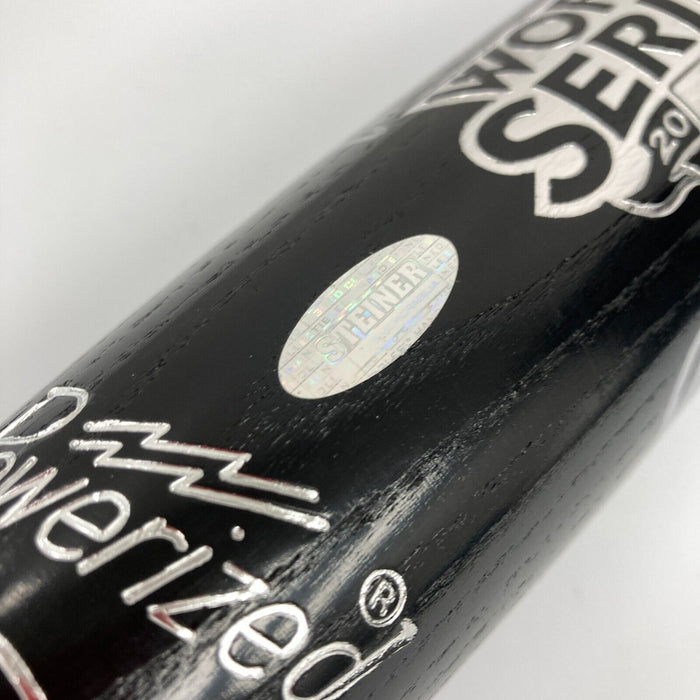 2009 New York Yankees World Series Champs Team Signed Bat #14/50 JSA COA