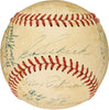 1951 Kansas City Blues Team Signed Baseball Mickey Mantle Minor League JSA COA