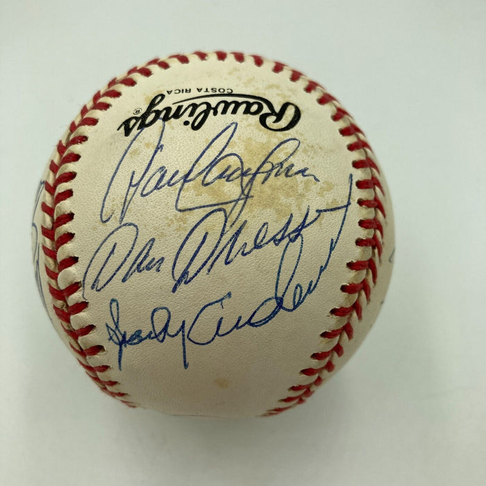 1975 Cincinnati Reds World Series Champs Team Signed Baseball PSA DNA