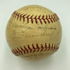 1935 Detroit Tigers World Series Champs Team Signed Baseball JSA COA