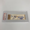1973 New York Knicks NBA Finals Game 5 Signed Full Ticket PSA DNA