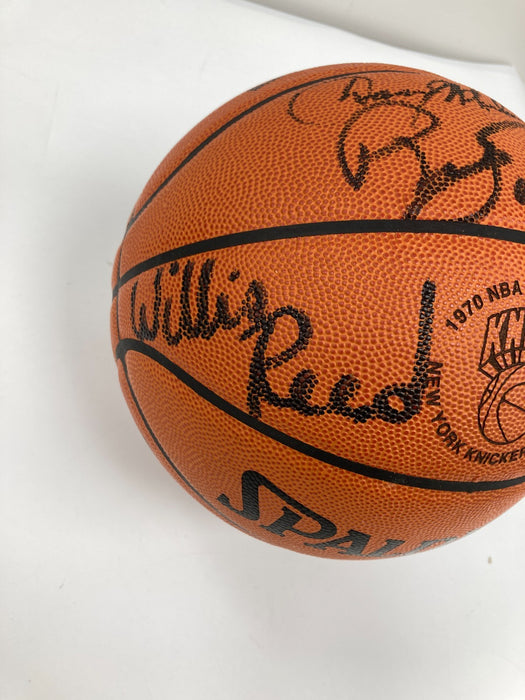 1969 - 1970 New York Knicks NBA Champs Team Signed Basketball JSA COA