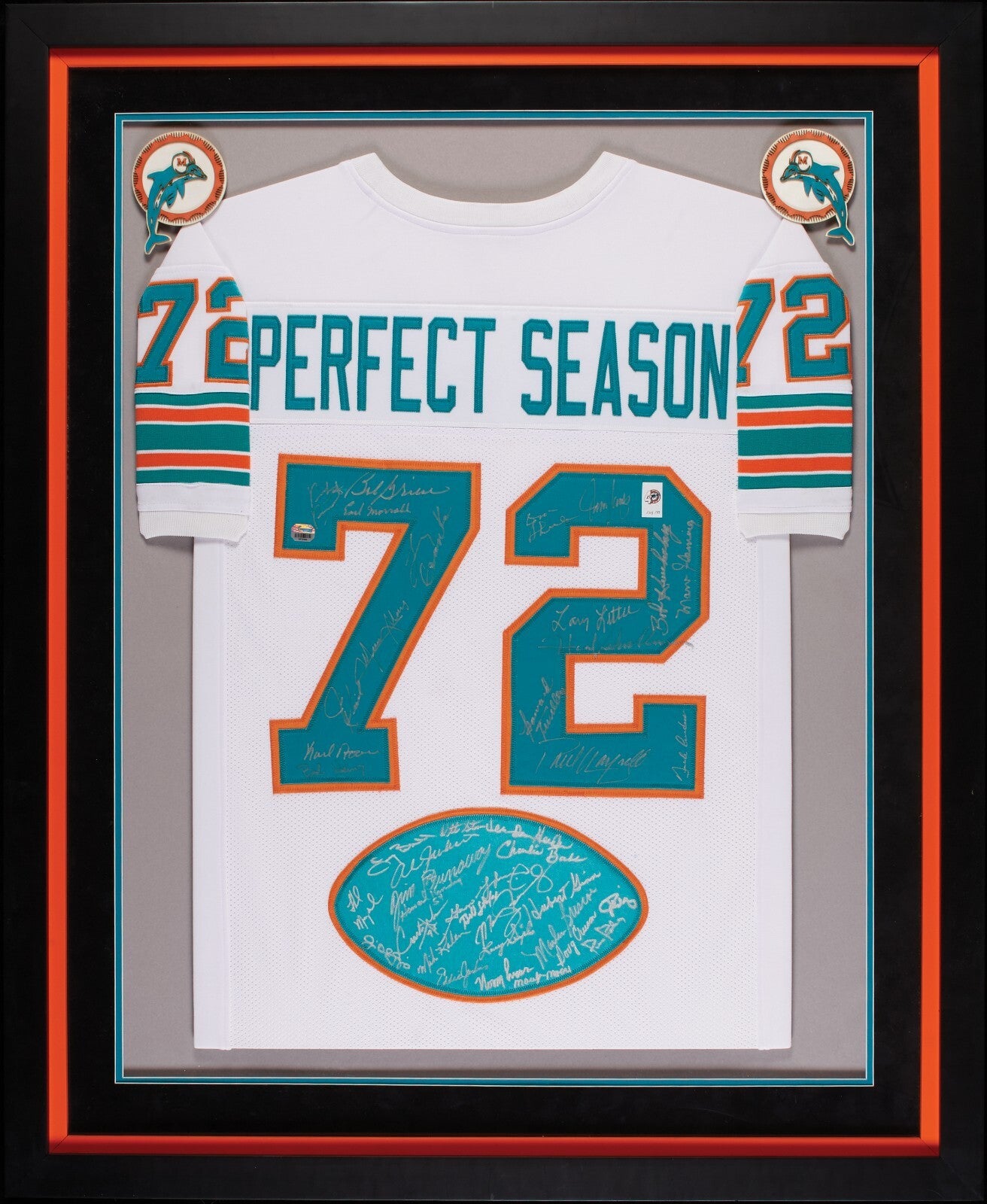 1972 Miami Dolphins Super Bowl Champs Perfect Season Team Signed Jersey Beckett