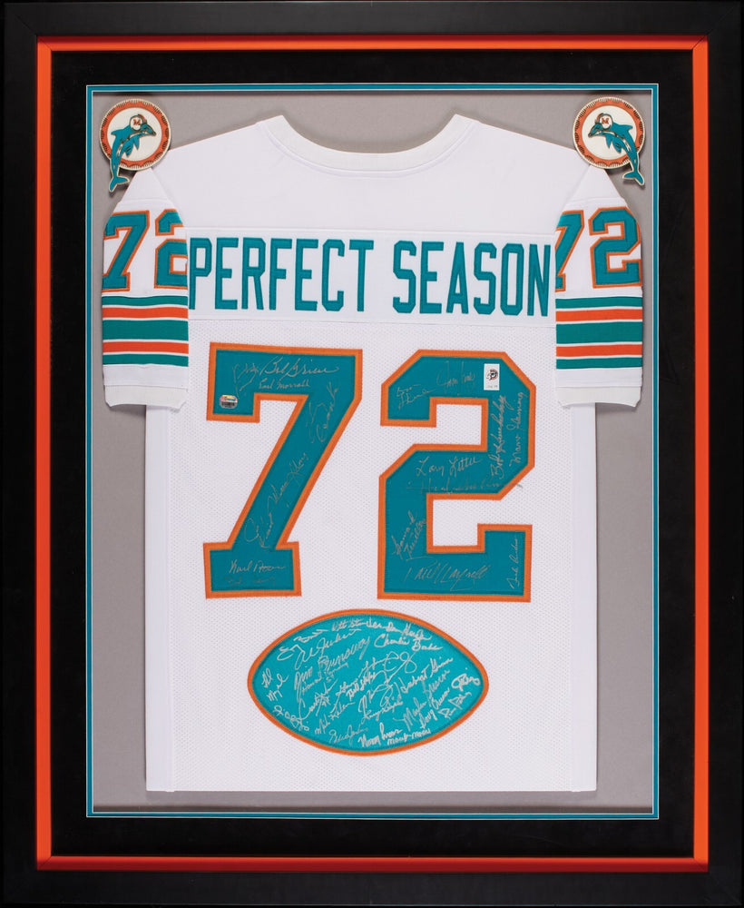 1972 Miami Dolphins Super Bowl Champs Perfect Season Team Signed Jersey Beckett