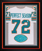 1972 Miami Dolphins Super Bowl Champs Perfect Season Team Signed Jersey Beckett
