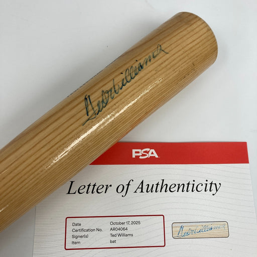 Ted Williams Signed Rawlings Big Stick Baseball Bat PSA DNA COA