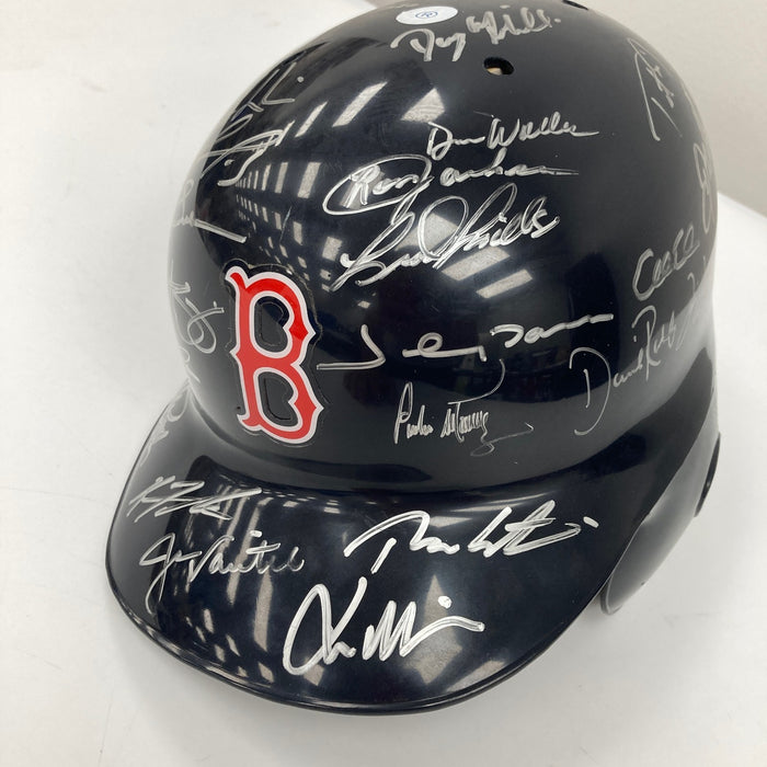 2004 Boston Red Sox World Series Champs Team Signed Authentic Helmet JSA COA