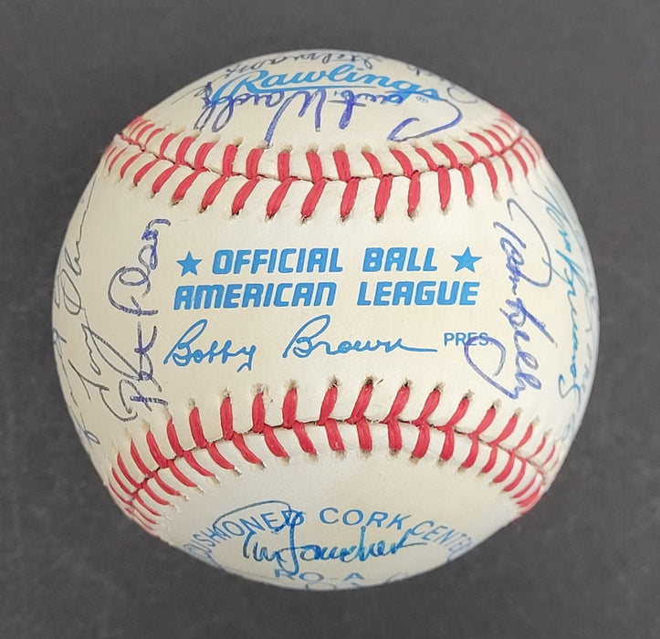 Kirby Puckett 1985 Minnesota Twins Team Signed Baseball JSA COA