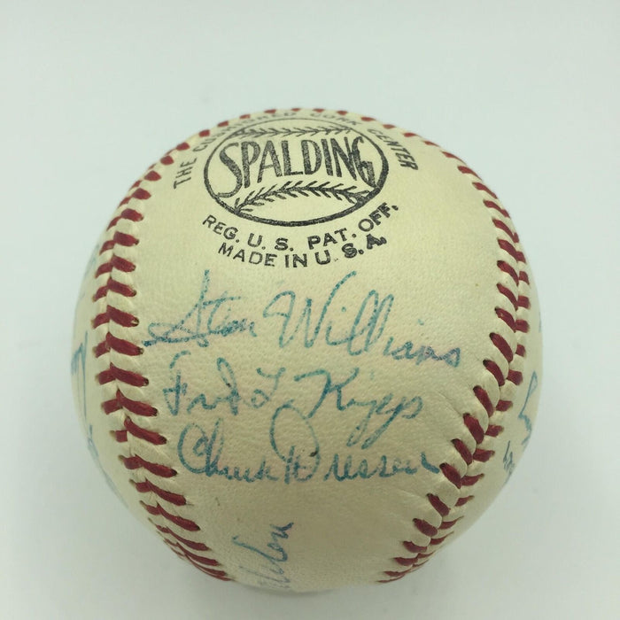 Nice 1958 Los Angeles Dodgers Team Signed National League Baseball JSA COA