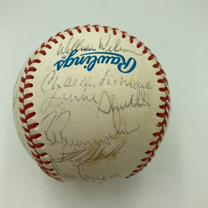 1985 Kansas City Royal World Series Champs Team Signed Baseball With JSA COA