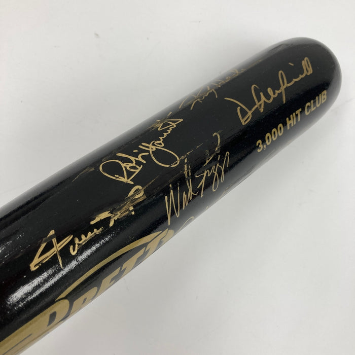 3,000 Hit Club Multi Signed Baseball Bat 11 Signatures Willie Mays JSA COA