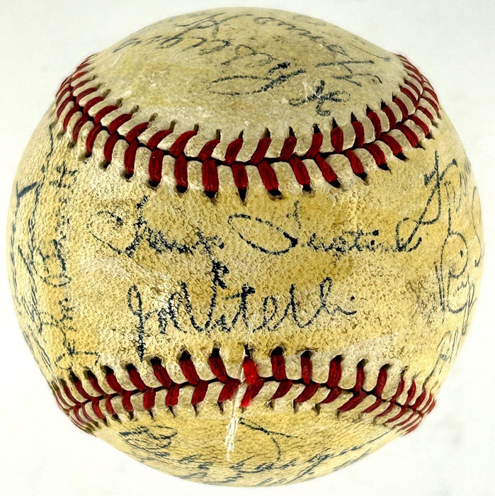 Honus Wagner 1945 Pittsburgh Pirates Team Signed National League Baseball BAS