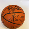 1985 Boston Celtics NBA Champs Team Signed Official NBA Game Basketball PSA DNA