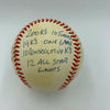 Rare Tom Seaver Signed Heavily Inscribed Career STAT Baseball With RJ COA