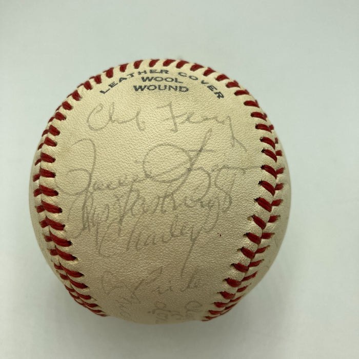 Mickey Mantle Joe DiMaggio Hall Of Fame Multi Signed Baseball Beckett COA