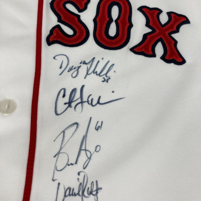 2004 Boston Red Sox World Series Camps Team Signed Majestic Jersey PSA DNA COA