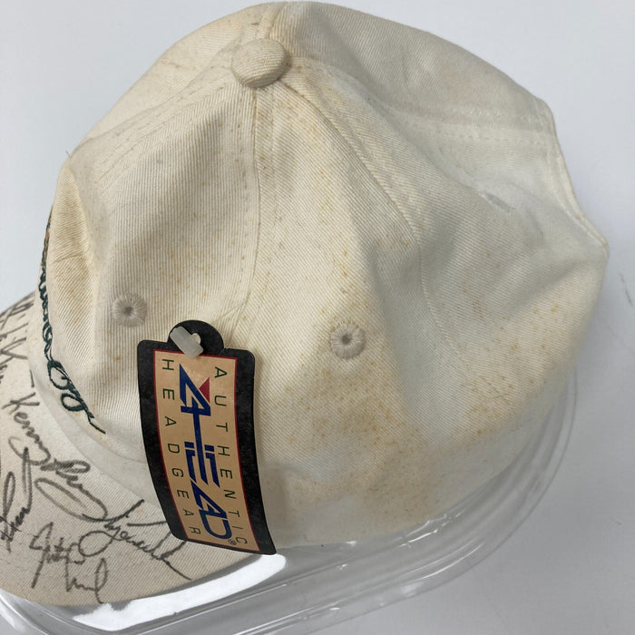 Tiger Woods Jack Nicklaus Phil Mickelson Signed President's Cup Golf Hat Beckett