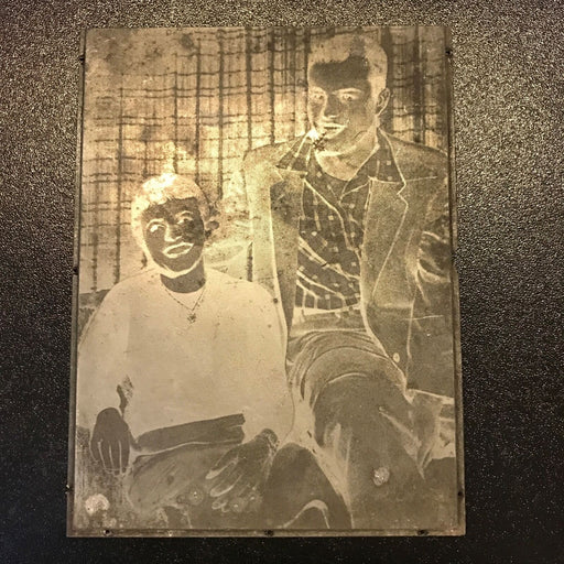 Original Rare 1953 Eddie Mathews Printing Plate From Newspaper