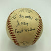 Willie Mays & Leo Durocher Signed Baseball JSA COA
