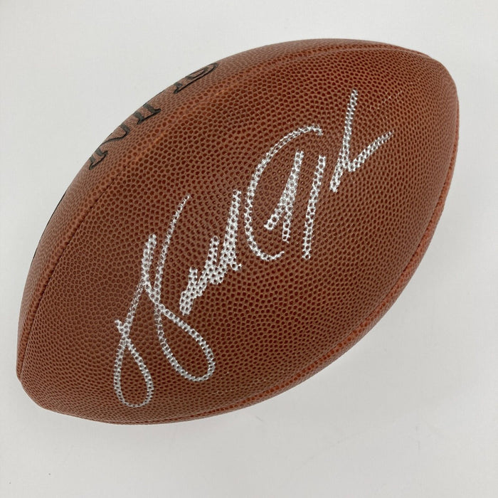 Beautiful Walter Payton Signed Wilson Official NFL Game Football JSA COA